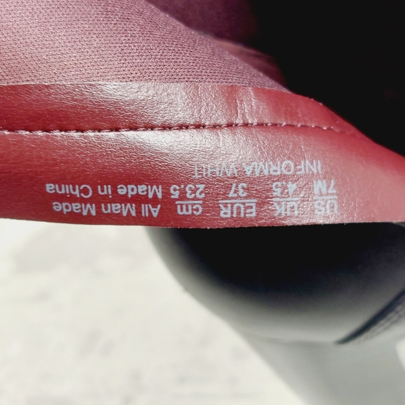 NEW Franco Sarto Womens Informa Whit Black Leather Block Heel Ankle Boots O573 - Picture 11 of 13